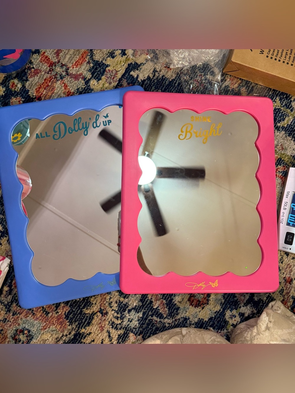 Dolly Parton brand 11x14 Mirror- can hang or stand up- 2 different color options